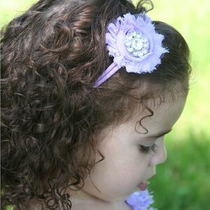 Lavender Floral Kids Headband